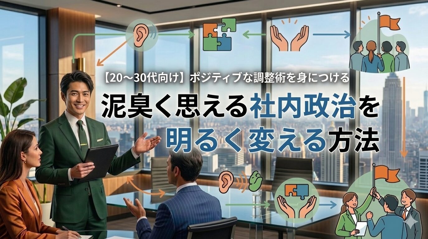 泥臭く思える「社内政治」も、明日を照らす「コミュニケーション」の一つかもしれない。