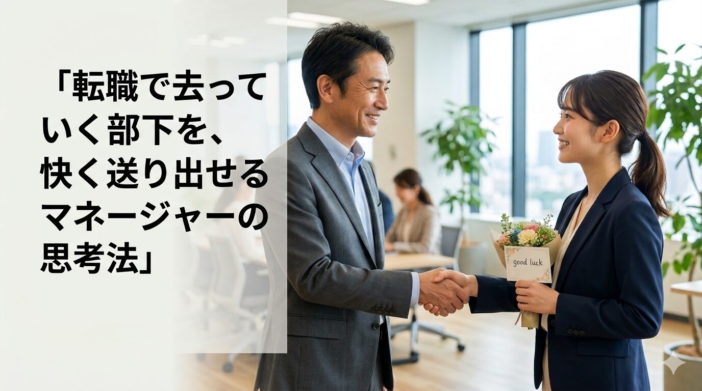 転職で去っていく部下を、快く送り出せるマネージャーの思考法