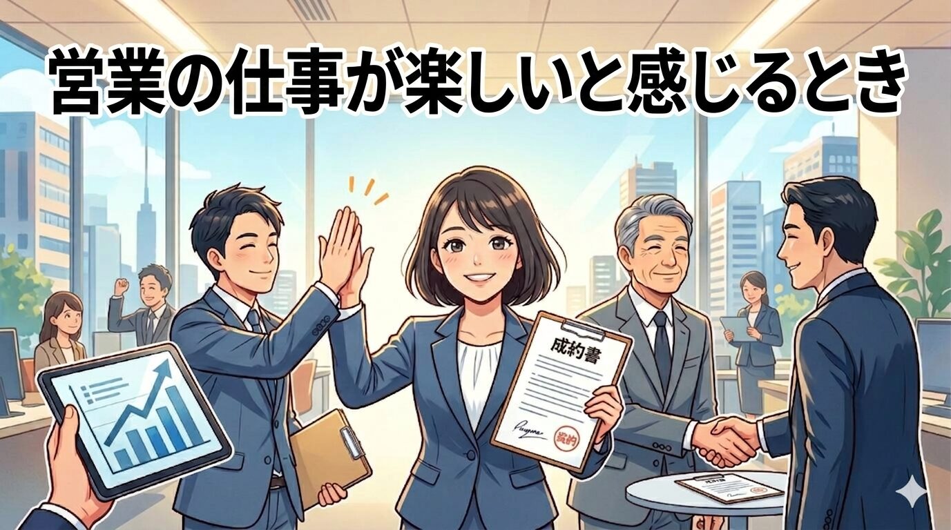 営業の仕事が楽しいと感じるとき